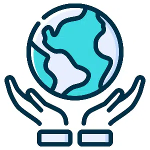 Earth and a pair of hands holding it