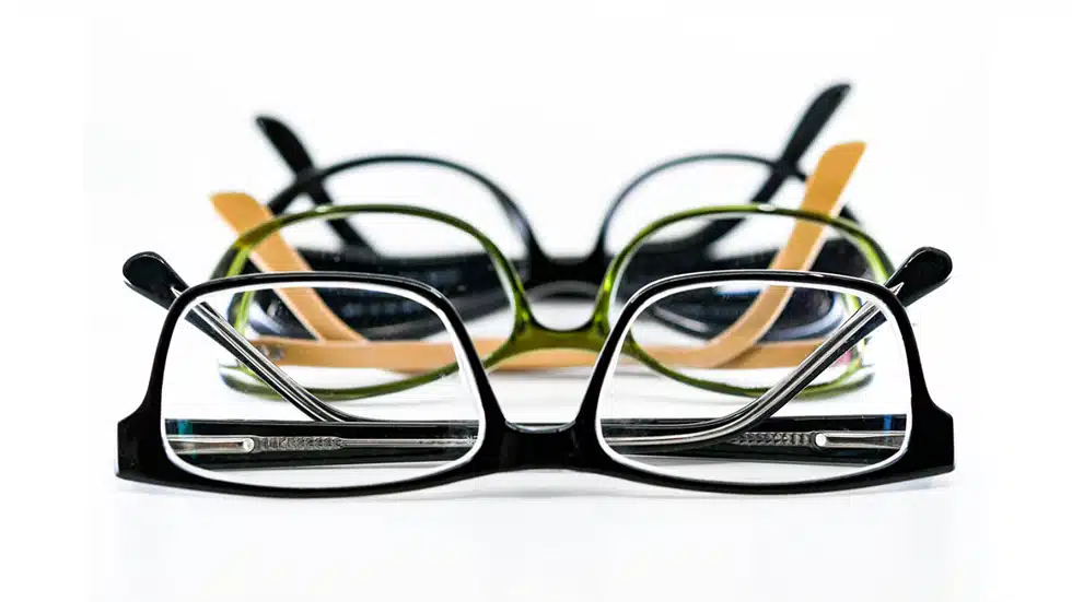 different pairs of glasses
