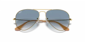 Ray-Ban Aviator sunglasses with gradient lenses