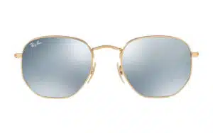 Ray-Ban Hexagonal Flat Lenses with mirrored lenses