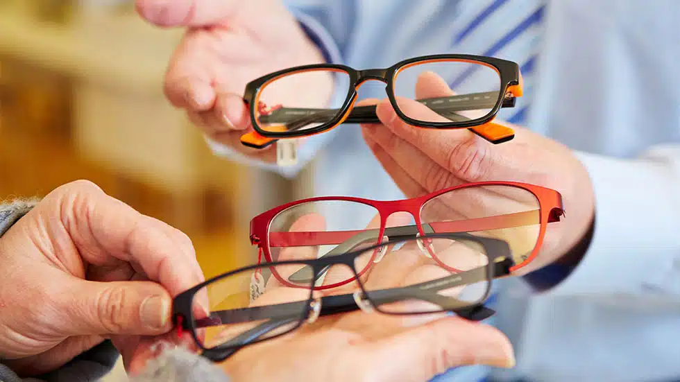 different pairs of varifocals & bifocals