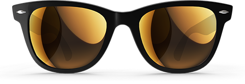 Gold mirror Transitions® XTRActive® lenses