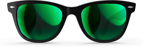 Green mirror Transitions® XTRActive® lenses