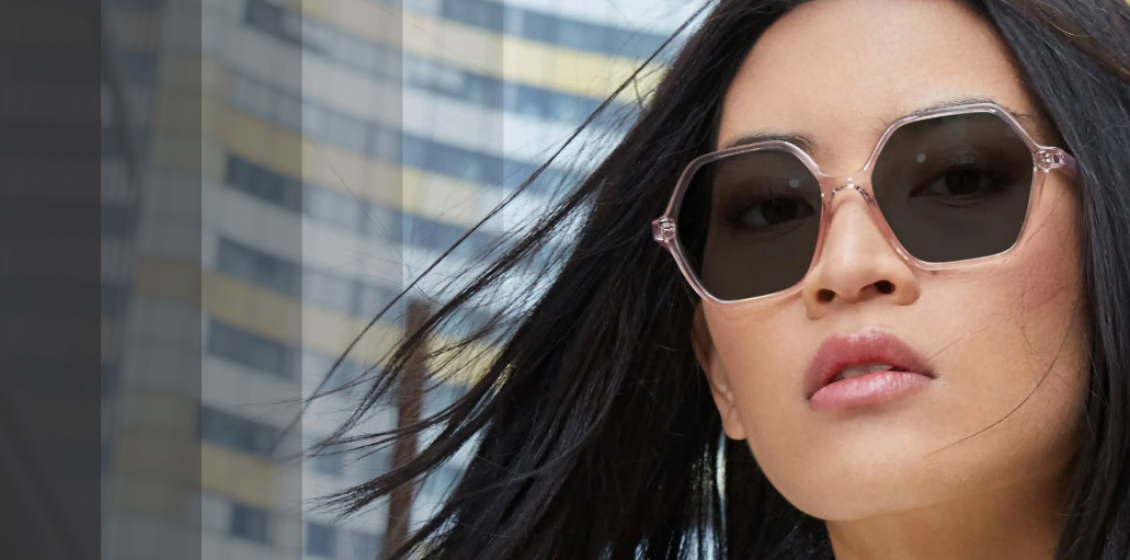 Woman wearing Transitions® lenses
