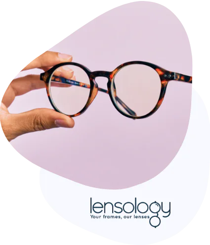 Lensology history section graphic showing early steps