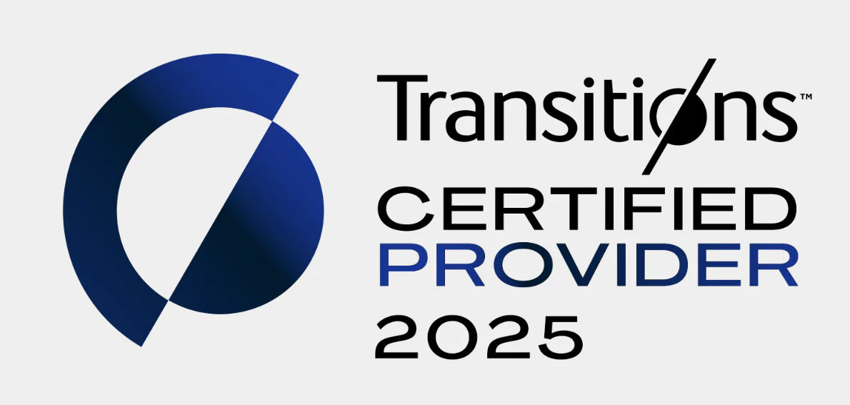 Transitions certified provider badge for 2025