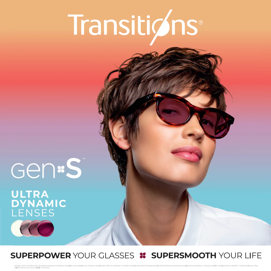 Transitions® GEN S™ ultra dynamic lenses
